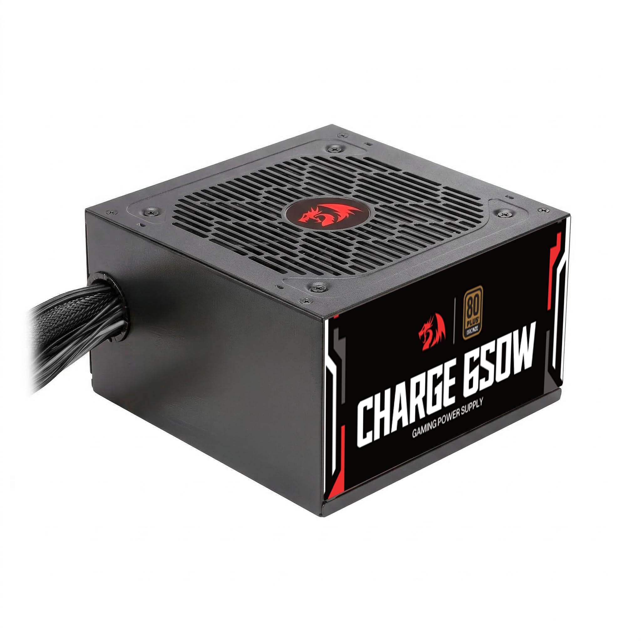 Fonte Gamer Redragon Charge 650W Preto ATX 80 Plus Bronze